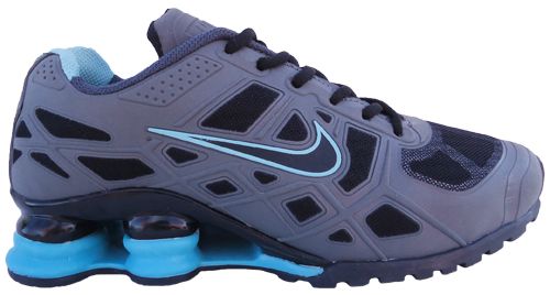 Tênis Nike Shox Turbo 12 Grafite e Azul MOD:10336