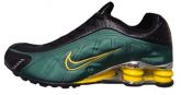 Tênis Nike Shox R4 Replica Verde, amarelo e Preto cromado MO