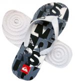 Chinelo QuikSilver Branco e Preto MOD:30126