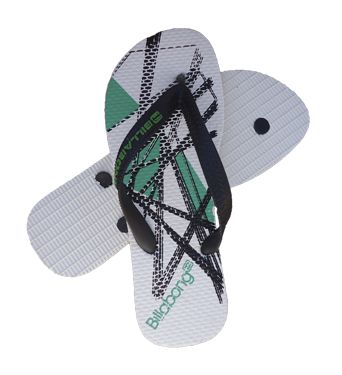 Chinelo Billabong Branco e Verde MOD:30101