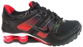 Tênis Nike Shox Turbo 11  Preto com Vermelho MOD:10381